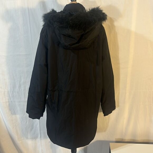 Royal Matrix Parka Coat Winter Warm Parka Coat With Hood Black - Picture 7 of 9
